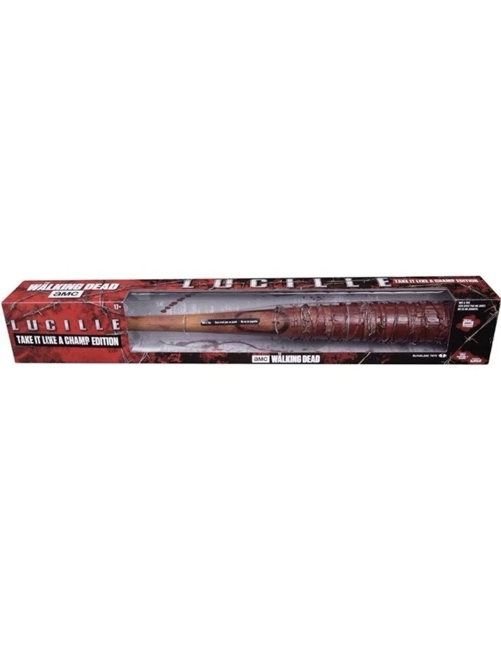 NIB Walking Dead Bloody Bat Prop Lucille Replica Bat-Take It Like A Champ TWD